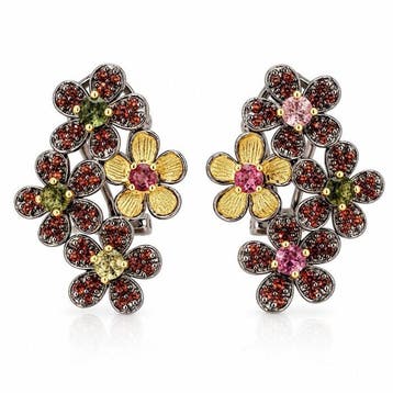 Zonder minimumprijs - Oorbellen Verguld, Zilver - 1.62ct., Sieraden, Tassen en Uiterlijk, Nieuw