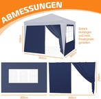 KESSER® Zijwand voor paviljoen - 3x3m - Antraciet, Verzenden, Zo goed als nieuw