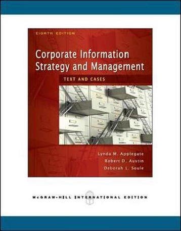 Corporate Information Strategy and Management 9780071263191, Verzenden, Gelezen, Lynda Applegate