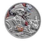 Ghana. 5 Cedis 2025 – Gangster – 1 oz Silver .999 – Antique