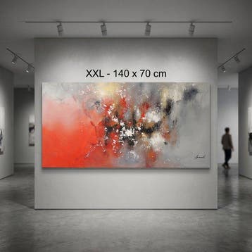 Monika Spiewak - Abstract - Oil Painting Stretched On The