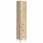 vidaXL Kastenset 2 pcs 33 x 34,5 x 90 cm Bewerkt hout, Huis en Inrichting, Verzenden, Nieuw
