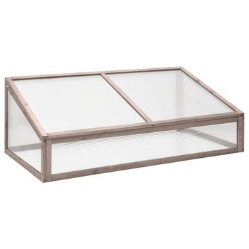 vidaXL Broeikas 110x56x39 cm vurenhout grijs, Tuin en Terras, Verzenden, Nieuw
