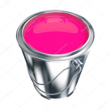 Acryl Hoogglans - Knal Roze - 1 liter (Waterbasis), Doe-het-zelf en Verbouw, Nieuw, Ophalen of Verzenden, Verf, Roze