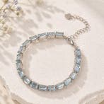 Zonder minimumprijs - Armband Zilver - Aquamarine -, Nieuw