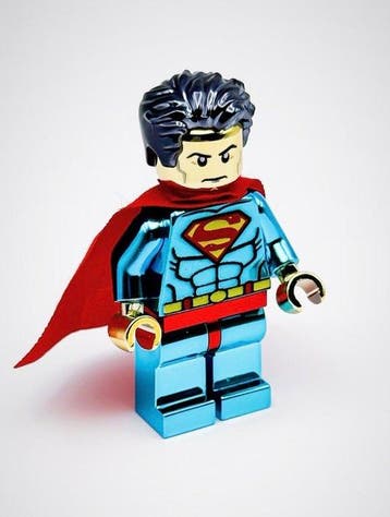 Lego Minifiguur - DC Comics - Chrome Blue Red Superman, Nieuw