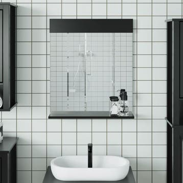 vidaXL Badkamerspiegel met schap BERG 60x12x70 cm massief, Verzenden, Nieuw