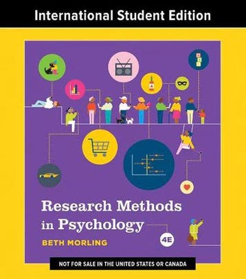 9781324033318 Research Methods in Psychology | Tweedehands, Verzenden, Zo goed als nieuw, Beth Morling