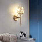 Glazen Ster Wandlamp LED Goud Modern, Verzenden, Nieuw