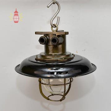 Plafondlamp - Metaal, Emaille