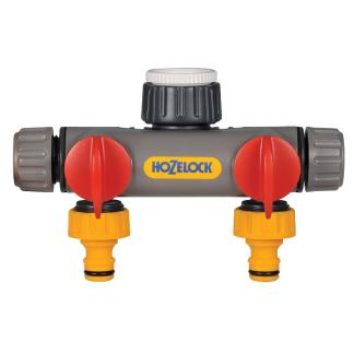 Waterverdeler | Hozelock | 2-weg (3/4”, 1/2”, 1”), Tuin en Terras, Tuinslangen, Nieuw, Verzenden