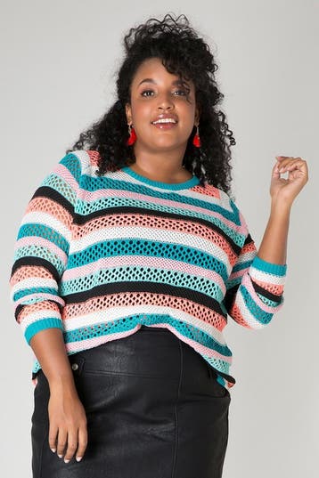 Trui Ivy Bella strepen print Maddy Maat:, Kleding | Dames, Truien en Vesten, Verzenden, Nieuw, Overige kleuren