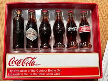 Coca-Cola - Speelgoed Evolution of the Contour Bottle Set -