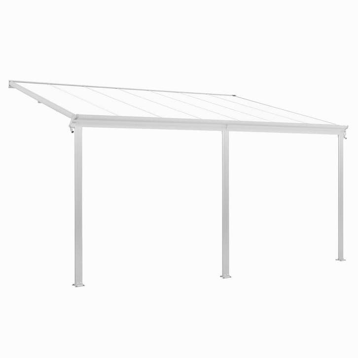 Terrasdak / Overkapping - Borneo - 5 x 3 m - Wit, Tuin en Terras, Overkappingen, Nieuw, Verzenden