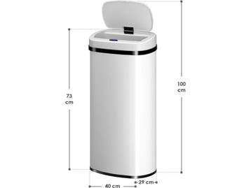 Automatische Prullenbak - Sensorprullenbak - 70 Liter - Wit, Verzenden, Nieuw