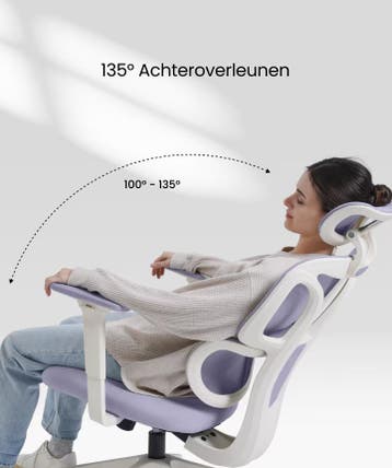 Ergonomische Bureaustoel -  Office Chair - met voetensteun -, Verzenden, Zo goed als nieuw