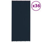 vidaXL Dakpanelen 36 st 100x45 cm gegalvaniseerd staal, Verzenden, Nieuw