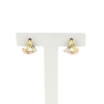 Tricolor gouden oorstekers (Oorbellen), Sieraden, Tassen en Uiterlijk, Oorbellen, Ophalen of Verzenden, Gebruikt, Overige kleuren