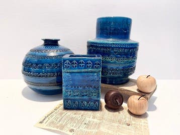 Bitossi - Aldo Londi - Vaas (3) - Rimini Blu - Keramiek