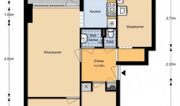 Te Huur 4 Kamer Appartement Lindestraat In Alphen aan den Ri, Huizen en Kamers, Direct bij eigenaar, Alphen aan den Rijn, Appartement