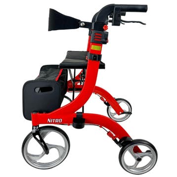 Rollator lichtgewicht Drive Nitro rood M, Diversen, Rollators, Ophalen of Verzenden, Nieuw