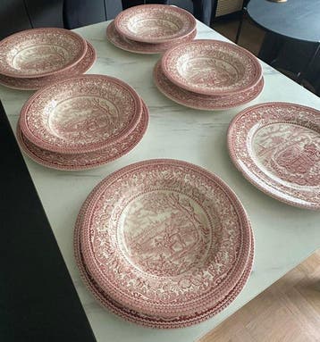 English Ironstone - Eetservies (11) - The Four Seasons:, Antiek en Kunst