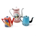 Koffiepot (3) - Emaille, Staal