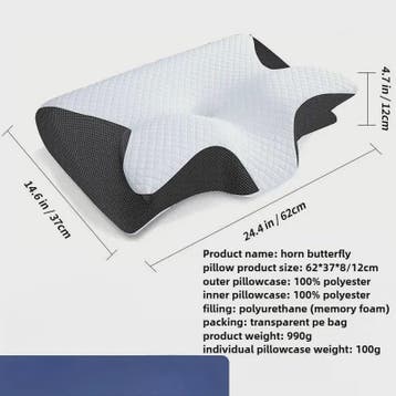 Orthopedisch Vlinder Neksteunkussen van Traagschuim - Comfor, Verzenden, Nieuw