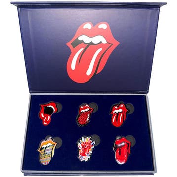 The Rolling Stones Tongue Evolution 2 - Pin set off. merch., Ophalen of Verzenden, Nieuw, Kleding