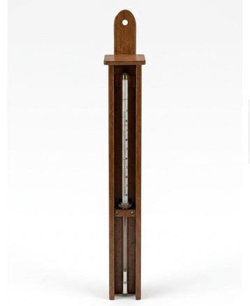 vacuümmeter - hout/glas - 1960-1970 - Wetenschappelijk