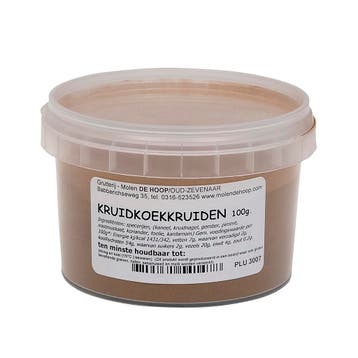 Molen de Hoop Kruidkoek Kruiden 100gr, Verzenden, Nieuw