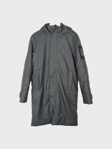 RAINS Outdoorjas Dames maat M Zwart, Maat 38/40 (M), Zwart, Ophalen of Verzenden, Zo goed als nieuw