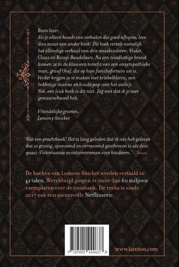 Het ellendige eerste boek / Lemony Snickets afschuwelijke, Boeken, Verzenden, Gelezen, Lemony Snicket