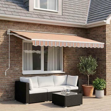 vidaXL Vervangingsdoek voor luifel 400x300 cm polyester, Verzenden, Nieuw