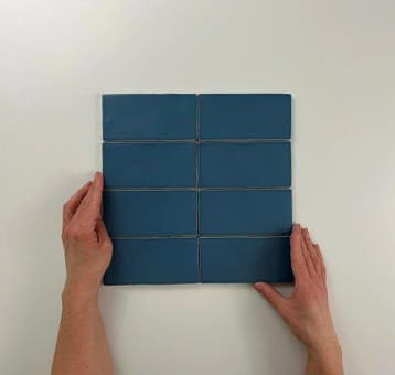 Wandtegel Equipe Cerámica Atlas Donkerblauw Mat 7,5x15, Nieuw, Minder dan 20 cm, 10 m² of meer, Wandtegels
