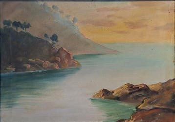 Giuseppe Caselli (1893-1976) - Veduta del Golfo della Spezia, Antiek en Kunst