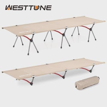 WESTTUNE Ultralichte Aluminium Camping Cot - Opvouwbaar Kamp, Caravans en Kamperen, Verzenden, Nieuw