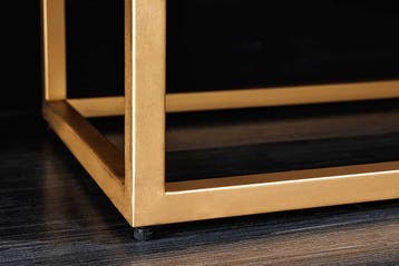 Design Highboard ILLUSION 120cm zwart mangohout massief hout, Ophalen of Verzenden, Nieuw