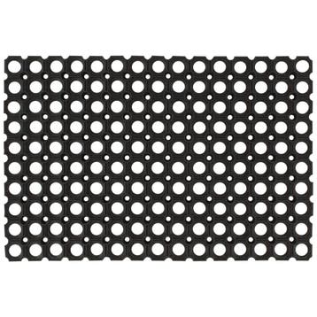 vidaXL Deurmat rechthoekig 60x80 cm rubber, Tuin en Terras, Verzenden, Nieuw