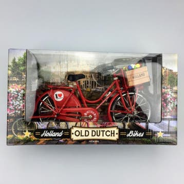 Miniatuur fiets rood 23 x 13 cm, Ophalen of Verzenden, Nieuw