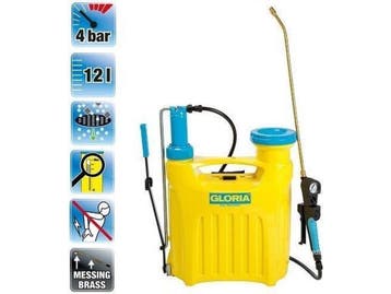 GLORIA Hobby 1200 - Rugzaksproeier - 12 L - Messing, Verzenden, Nieuw, Gloria