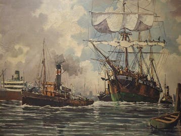 Europese school (XX) - Driemaster en stoomboten