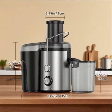 Sapcentrifuge – Juicer met 2 Snelheden en Brede Vulopening, Verzenden, Nieuw