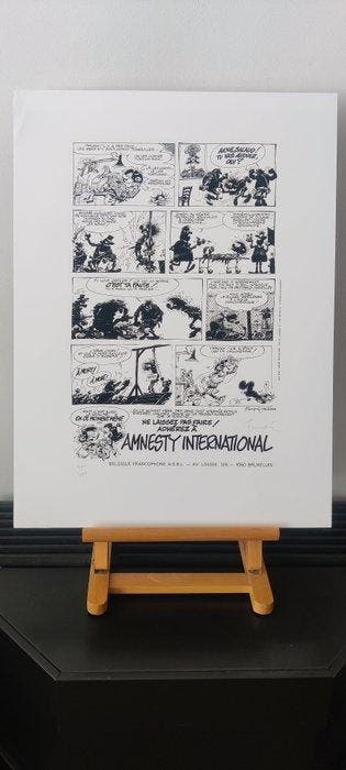 Franquin - Amnesty International - Signée - 1 zeefdruk -, Nieuw