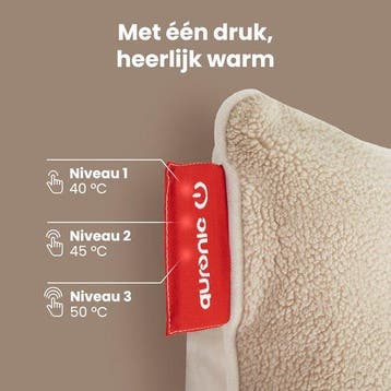 2dekans | Auronic Warmtekussen - Sherpa Fleece - 45x45 -, Ophalen of Verzenden, Zo goed als nieuw