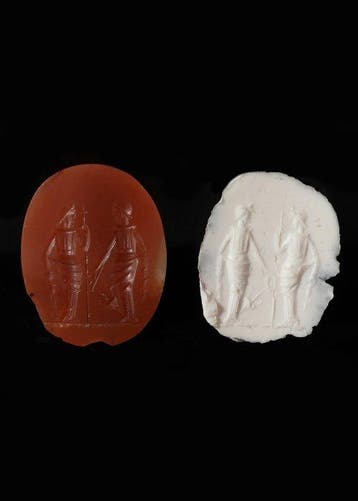 Oud-Romeins Kornalijn Intaglio van godinnen