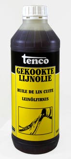 Tenco gekookte lijnolie 1 liter, Verzenden, Nieuw