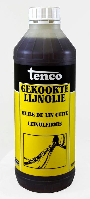 Tenco gekookte lijnolie 1 liter, Verzenden, Nieuw