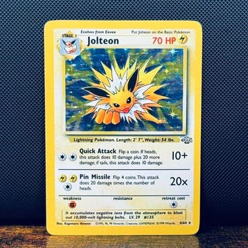 Pokémon Card - Jolteon Holo 4 - Pokémon - WOTC, Nieuw