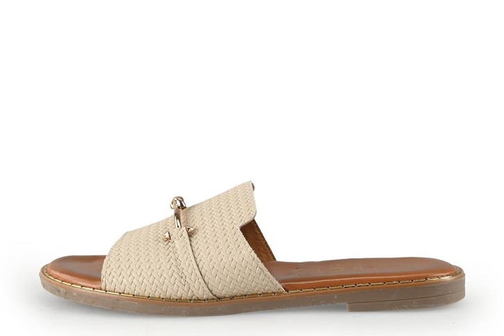 DSTRCT Slippers in maat 41 Beige, Kleding | Dames, Schoenen, Beige, Zo goed als nieuw, Slippers, Verzenden